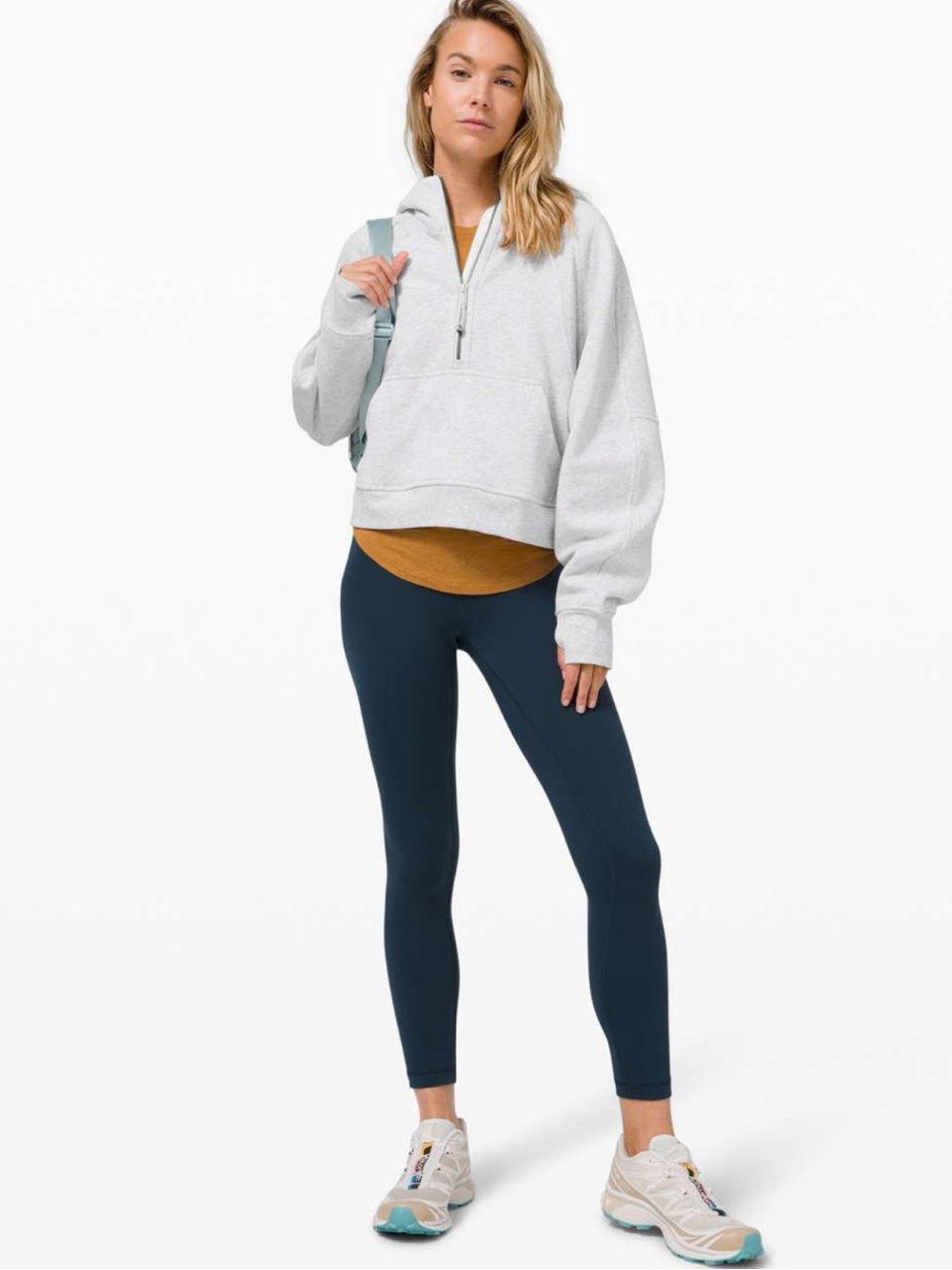 Lululemon Scuba Oversized 1/2 Zip Hoodie
Heathered Core Ultra Light Grey Sz M/L - Picture 5 of 5